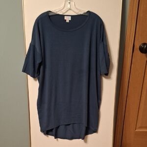 LuLaRoe Short Sleeve Blue Tee